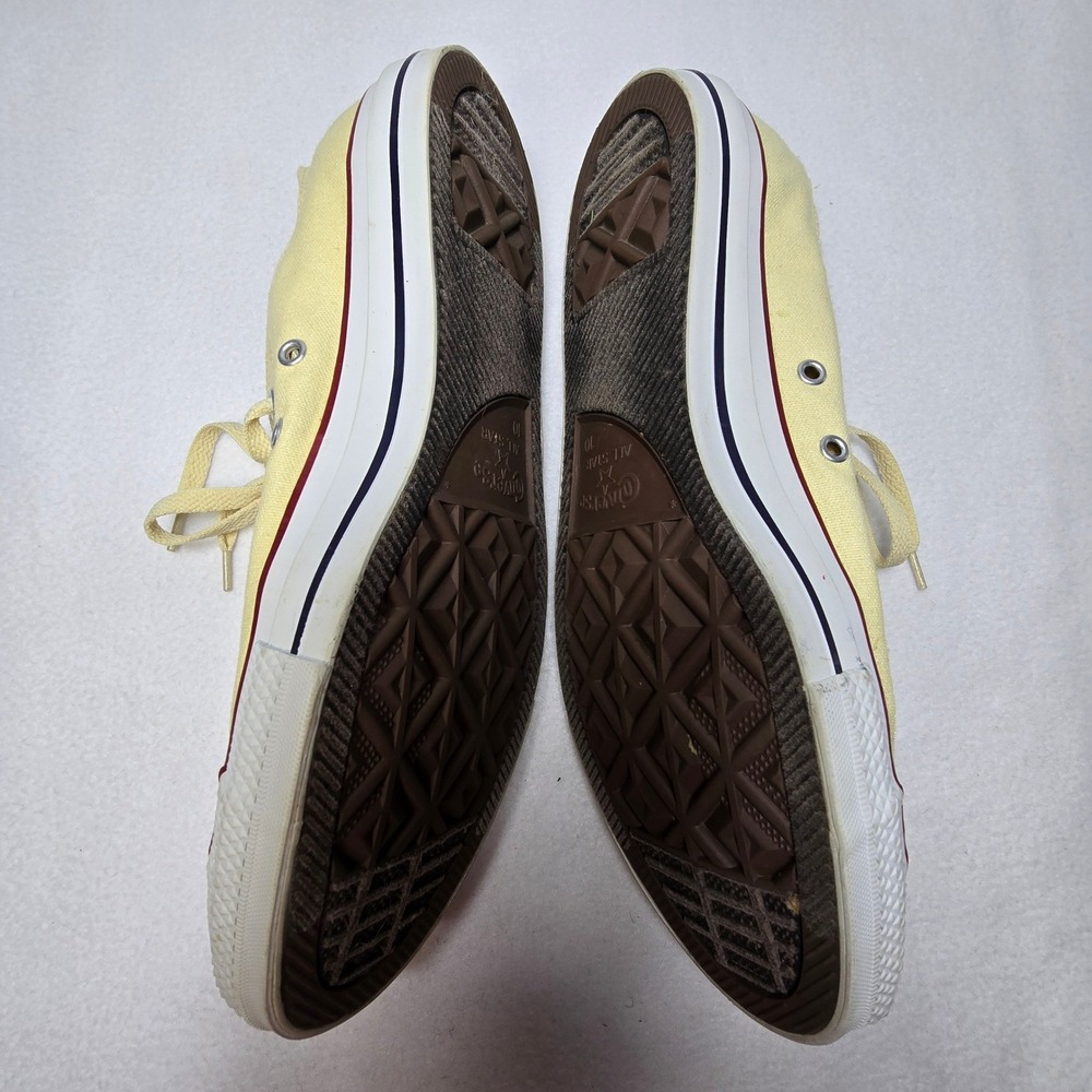 Converse Chuck Taylor All Star Low Top Shoes Sneakers Yellow Mens 10 Womens 12 - Picture 3 of 14